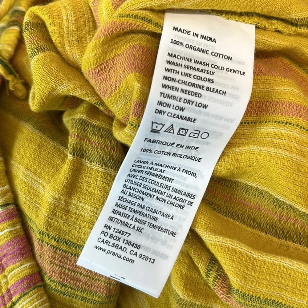 Prana Leapfrog Stripe Little Palm Organic Cotton Cami - Picture 6 of 11